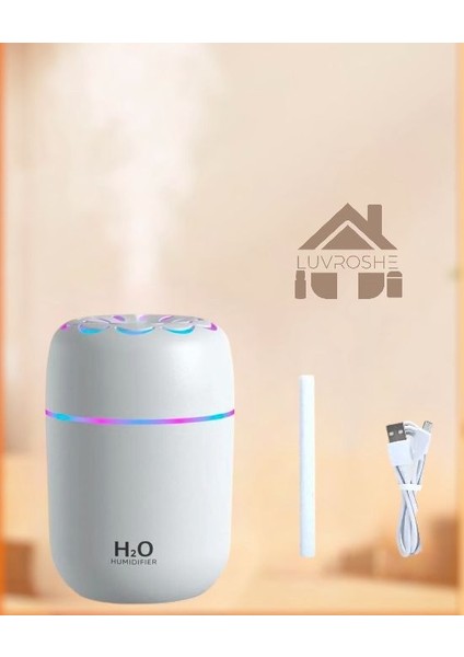 YENİ H2o Çiçek Desenli +1 flitre ve +1 Koku Hediyeli Hava Nemlendicirisi Gecel LAmbası Ortam hava Yumusatıcı humudifier Hava Nemlendirici buhar makinası 250 ml