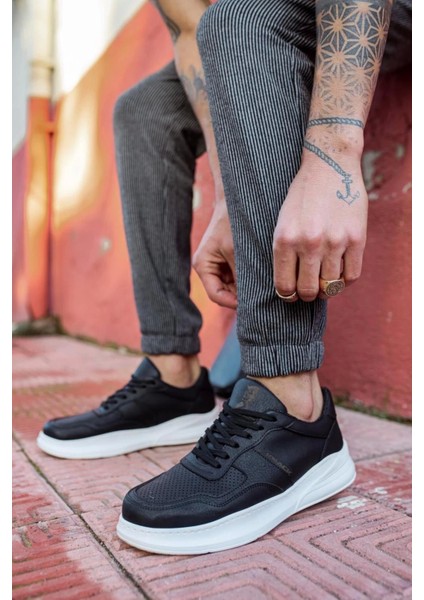 Knack Günlük Ayakkabı 707 Siyah (Beyaz Taban)