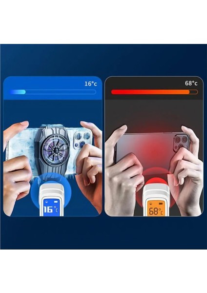 Gaming Cep Telefon Hava Soğutma Fanı Radyatör Soğutucu Ios Android Pubg Gaming Soğutucu Uyumlu fırsatları