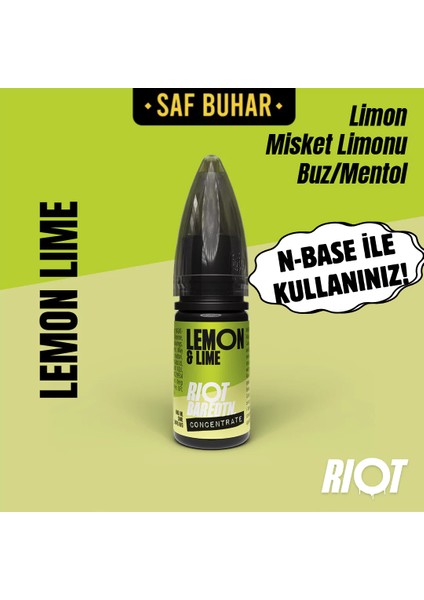Rıot Bar Edtn Lemon&lime 10 ml Konsantre Aroma