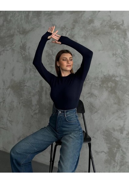 Premıum Kalite Oysh Kumaş Parmak Geçirmeli Bisiklet Yaka Body modelleri