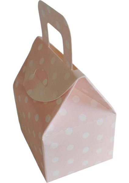 Çanta Pembe Puanlı Kutu Lokum Kutusu Kına Kutusu 5,5x6,5x4 cm Paket 25 Li Poşet fırsatları