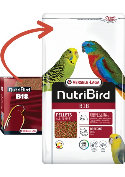 Nutrıbırd B18 Muhabbet Pelet Yem 3 kg 13