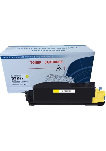 Kyocera Uyumlu TK-5270-M6230 Sarı Muadil Toner 6000 Sayfa