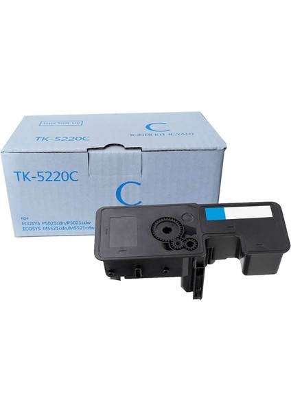 Kyocera Uyumlu TK-5220 Ecosys P5021-M5521 Mavi Muadil Toner 1200 Sayfa
