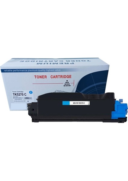 Kyocera Uyumlu TK-5270-M6230 Mavi Muadil Toner 6000 Sayfa