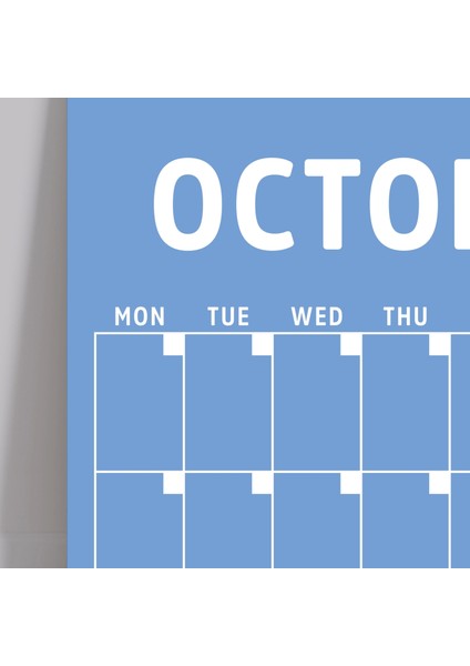 Sürekli Zamansız Takvim, 12 Aylık Tarihsiz Takvim, Aylık Planlayıcı Takvim, A4, Rengarenk Gökkuşağı Renkleri, Undated Monthly Wall Planner, Wall Calendar, Perpetual Calendar