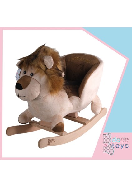 Sallanan Doldurulmuş Aslan Peluş Rocker 60 cm Kahverengi-Krem 13 fırsatları