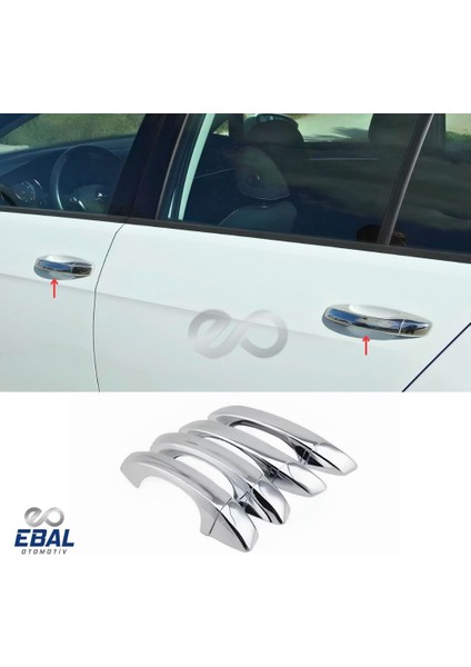 Seat Ateca Krom Kapı Kolu 4 Kapı 2016 ve Üzeri Paslanmaz Çelik