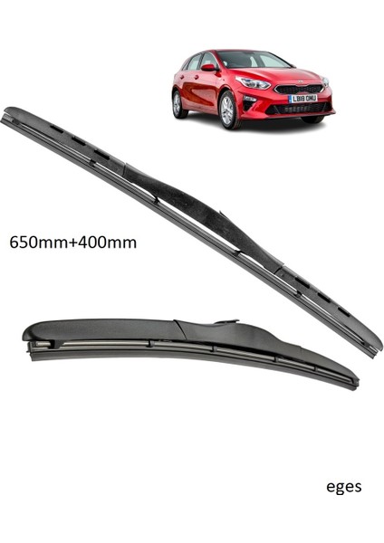 Kia Ceed 2018> Silecek Süpürgesi 650MM + 400MM / 26" + 16"