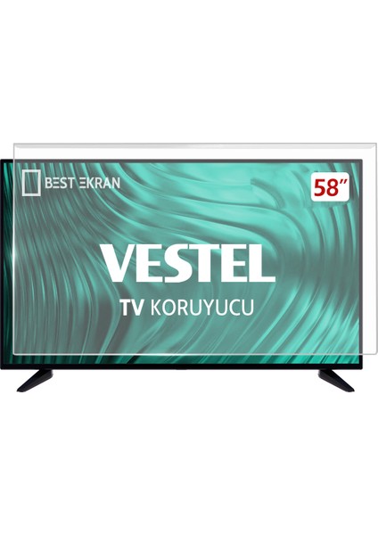 Vestel 58" inç 147 Ekran LED OLED QLED Android 4K-8K Smart Televizyon Tv Ekran Koruyucu fırsatları