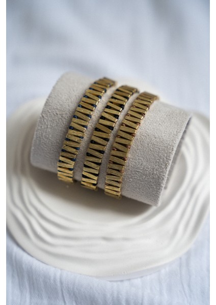 Solana Bronz Plaka Bileklik