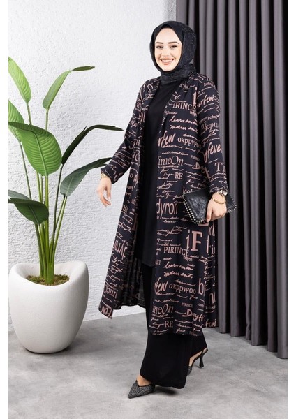 Yazılı 3 Lü Tesettür Takım fiyatları