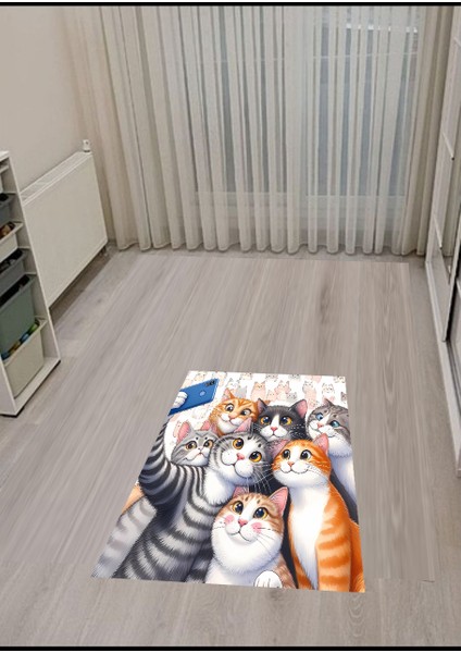 Kedi Halısı Kediler Için Halılar Süngerli Cat Halıları Kaymaz Taban