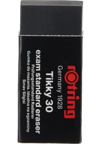 | Rotring Tikky 30 Sınav Silgisi, Siyah Iz Bırakmayan, Tozsuz Silme