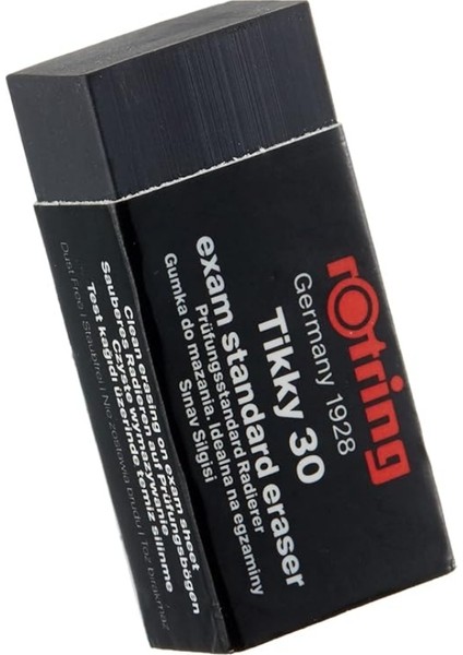 | Rotring Tikky 30 Sınav Silgisi, Siyah Iz Bırakmayan, Tozsuz Silme