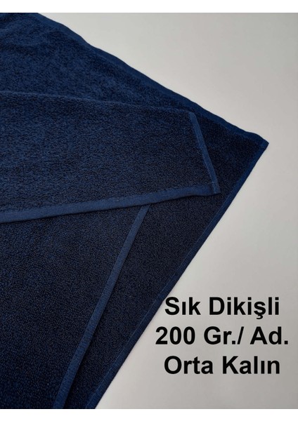 12'li Lacivert Pamuklu Berber Havlusu Kuaför Havlusu - 50 x 90 cm - Su Çekici ve Dayanıklı fiyatları