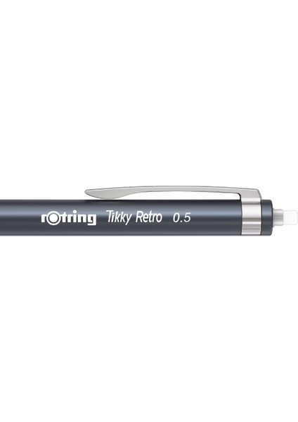 | Tikky Retro Versatil Kalem, 0.5 mm Uç, Metalik Gri, Ergonomik Tutuş