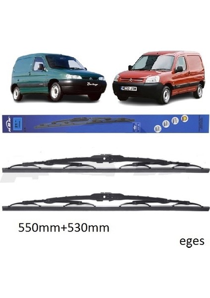 Citröen Berlingo 1998-2008 Silecek Süpürgesi 550MM + 530MM Telli Orijinal Tip