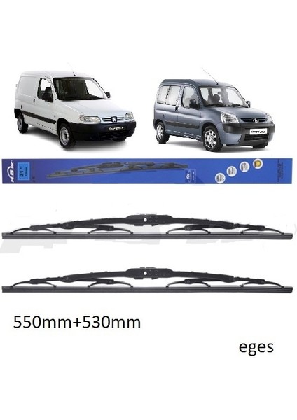 Peugeot Partner 1998-2007 Silecek Süpürgesi 550MM + 530MM Telli Orijinal Tip