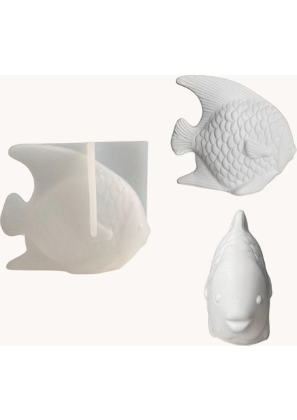 Silikon Kalıp Balık Figür Mum Taş Tozu Epoksi Ihtal Kalıp