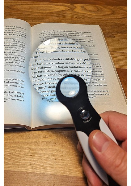 Ledli Işıklı Aydınlatmalı Büyüteç 5x - 10X Büyütme Kapasiteli El Tipi 60 mm Mercek Çerçevesiz fırsatları