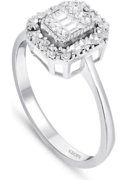 0.10 Karat Baget Pırlanta Yüzük fiyatları