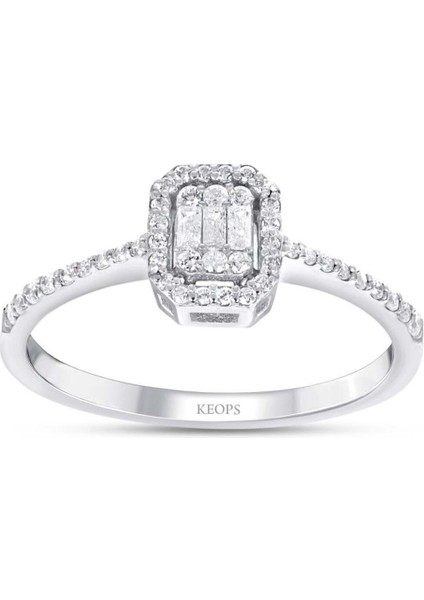 0.27 Karat Baget Pırlanta Yüzük