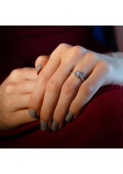 0.27 Karat Baget Pırlanta Yüzük modelleri