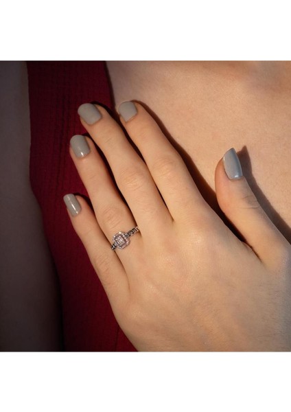 0.18 Karat Baget Pırlanta Yüzük modelleri