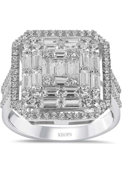 1.53 Karat Baget Pırlanta Queen Yüzük