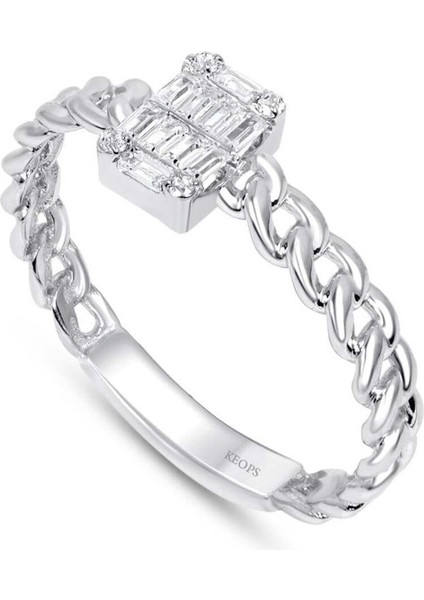 0.22 Karat Baget Pırlanta Yüzük