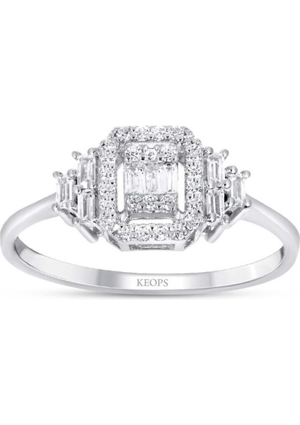 0.28 Karat Baget Pırlanta Yüzük