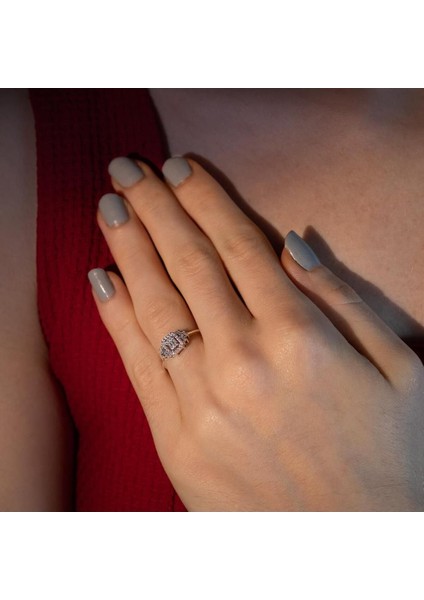 0.28 Karat Baget Pırlanta Yüzük modelleri