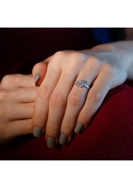 0.28 Karat Baget Pırlanta Yüzük fırsatları