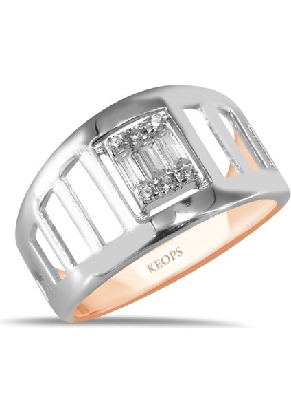 0.20 Karat Star Path Baget Kalın Kollu - Idl Sertifikalı