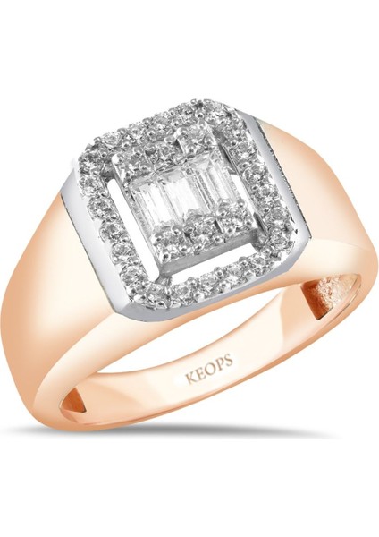 Keops Pırlanta0.42 Karat Vintage Baget Pırlanta Yüzük