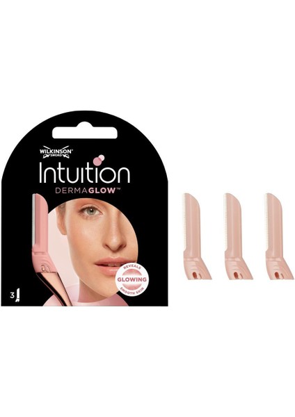 Intuition Dermaglow Kadın Yüz Usturası 3 Yedek Başlığı