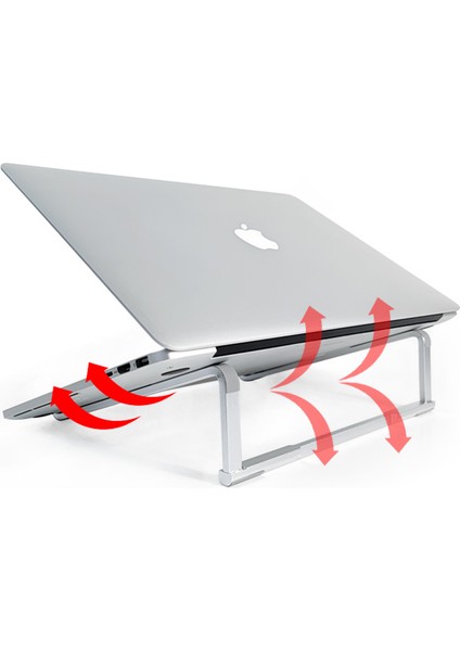 Verimly Ultra Hafif Katlanır Tüm Modellerle Uyumlu Laptop Standı Macbook Notebook Bilgisayar Standı