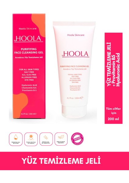 Byhoola Arındırıcı Yüz Temizleme Jeli (Tüm Cilt Tipleri) 200 ml
