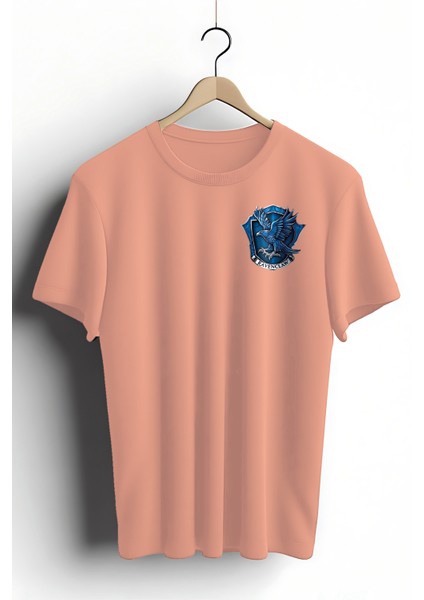 Unisex T-Shirt, Ravenclaw Tasarım Baskılı, Regular, %100 Pamuk, somon T-Shirt No: 00528