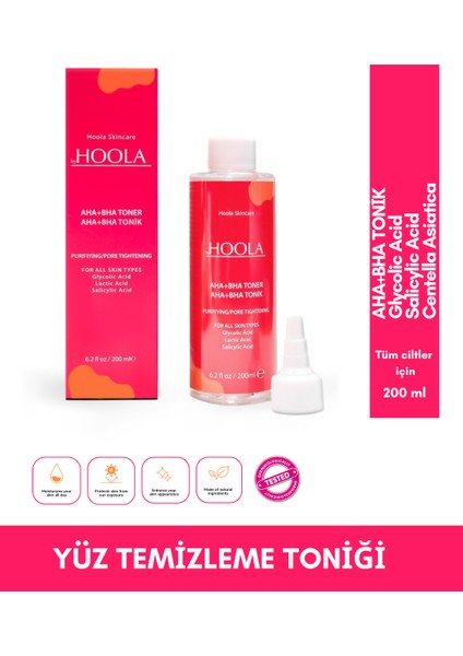 Byhoola Aha/bha Salisilik Asit Içerikli Akne Tonik (Tüm Cilt Tipleri) 200 ml