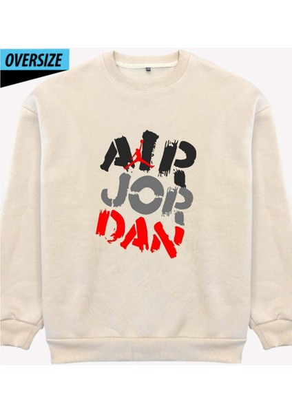 Blaze & Zane: Cesur ve Sınır Tanımaz! Oversize Sweatshirt Bej