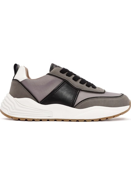 Erkek Gri Bağcıklı Sneaker 24WFD76026F