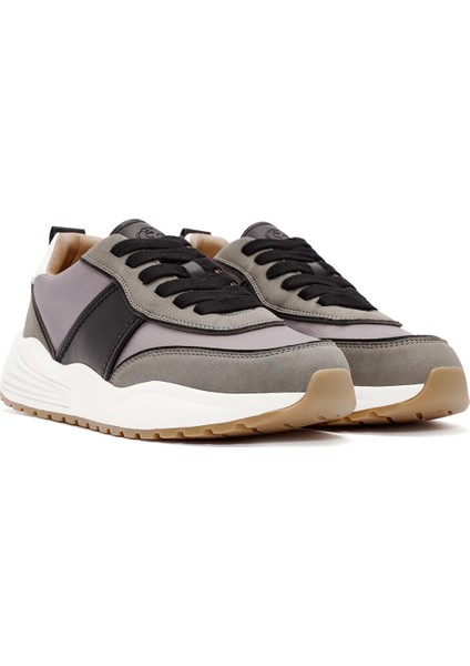 Erkek Gri Bağcıklı Sneaker 24WFD76026F