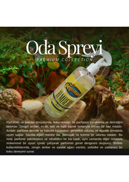 Premium Oda Spreyi 400 ml - Amber Romantik