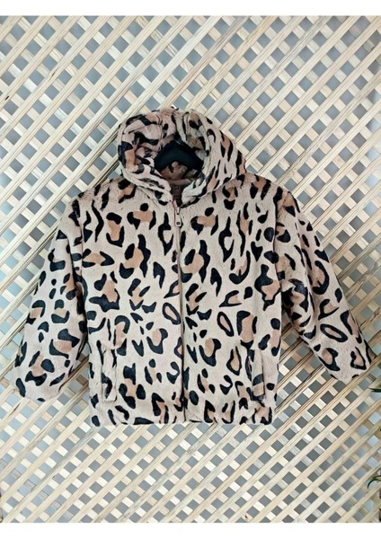 Kız Çocuk Leopar Mont