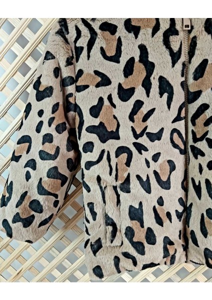 Kız Çocuk Leopar Mont modelleri