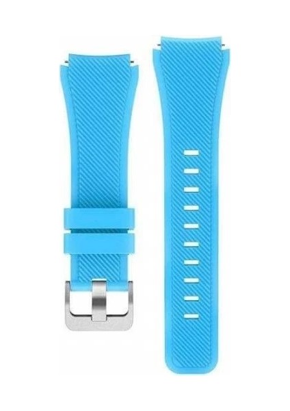 Asus Vivowatch 5 / Vivowatch Sp Tokalı Çapraz Çizgili Silikon Kordon 22MM
