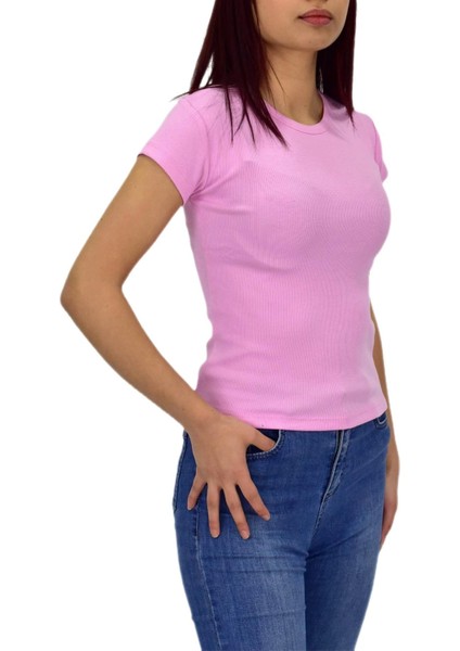 Kadın Fitilli Body Tişört BGL-ST04232